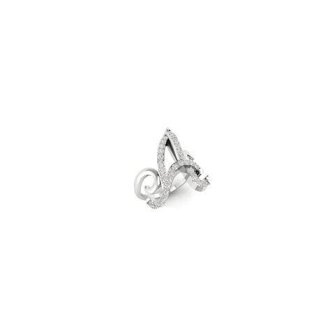 Fancy Diamond Initial Ring - 9ct Gold