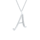Initial Necklace - 9ct Gold - SayItWithDiamonds.com