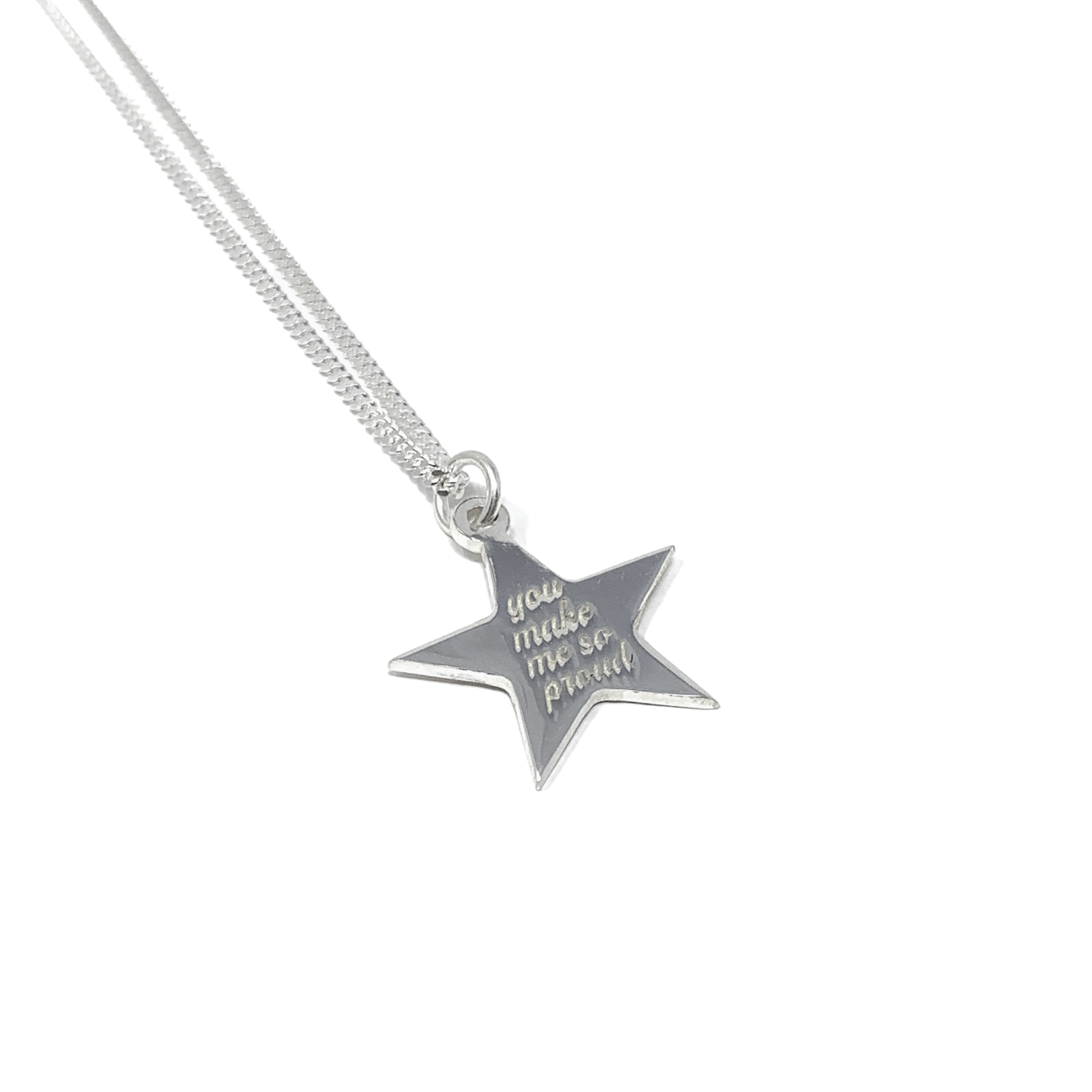 Sterling Silver Necklace with Star Pendant