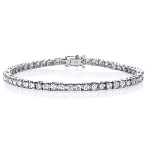 Tennis Bracelet - 18ct White Gold - 1ct Real Diamonds