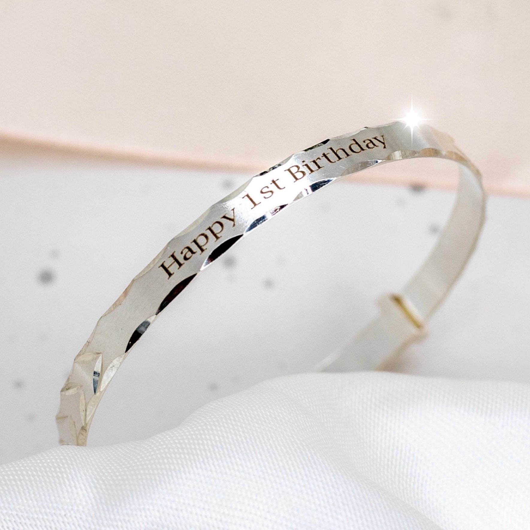 Thin Classic Baby Bangle - Sterling Silver